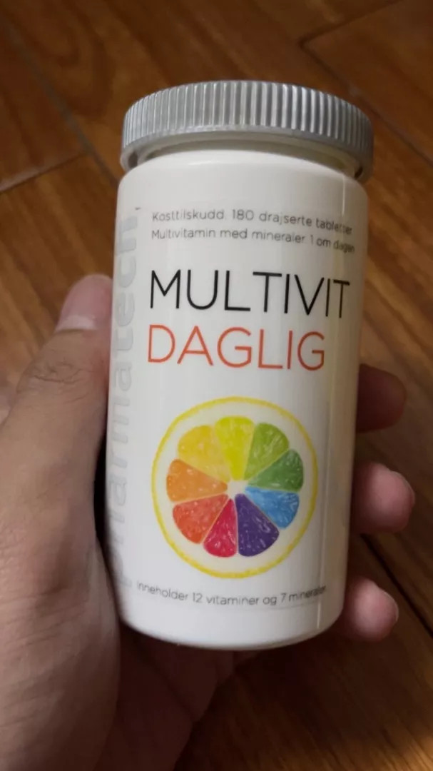 Viên uống bổ sung Vitamin và Khoáng chất MULTIVIT DAGLIG 180 viên-Nauy