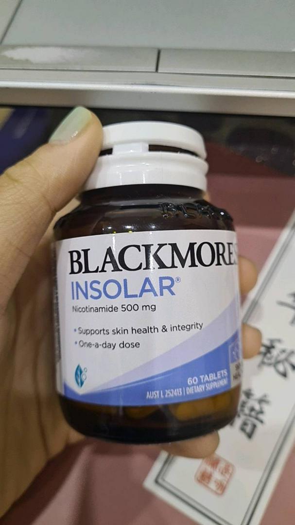 Viên Uống Đẹp Da Blackmores Insolar 500mg - Tăng Cường Vitamin B3, Giúp Da Căng Mịn và Khỏe Mãi