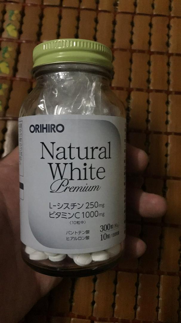 Viên uống trắng da Natural White Premium Orihiro Nhật Bản - Hỗ trợ làm trắng da, mờ vết nám, tàn nhang hiệu quả với vitamin C, L-Cystine