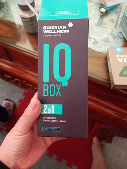Viên Uống Tăng Cường Trí Nhớ Siberian Wellness IQ Box - Omega-3, Dầu Lanh, Chiết Xuất Ginkgo Hỗ Trợ Tuần Hoàn Não, Cải Thiện Nhận Thức