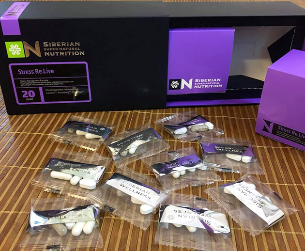 Viên Uống Hỗ Trợ Giấc Ngủ Siberian Super Natural Nutrition Stress Re.live - Giảm Căng Thẳng, Tăng Cường Tâm Trạng, Cải Thiện Giấc Ngủ