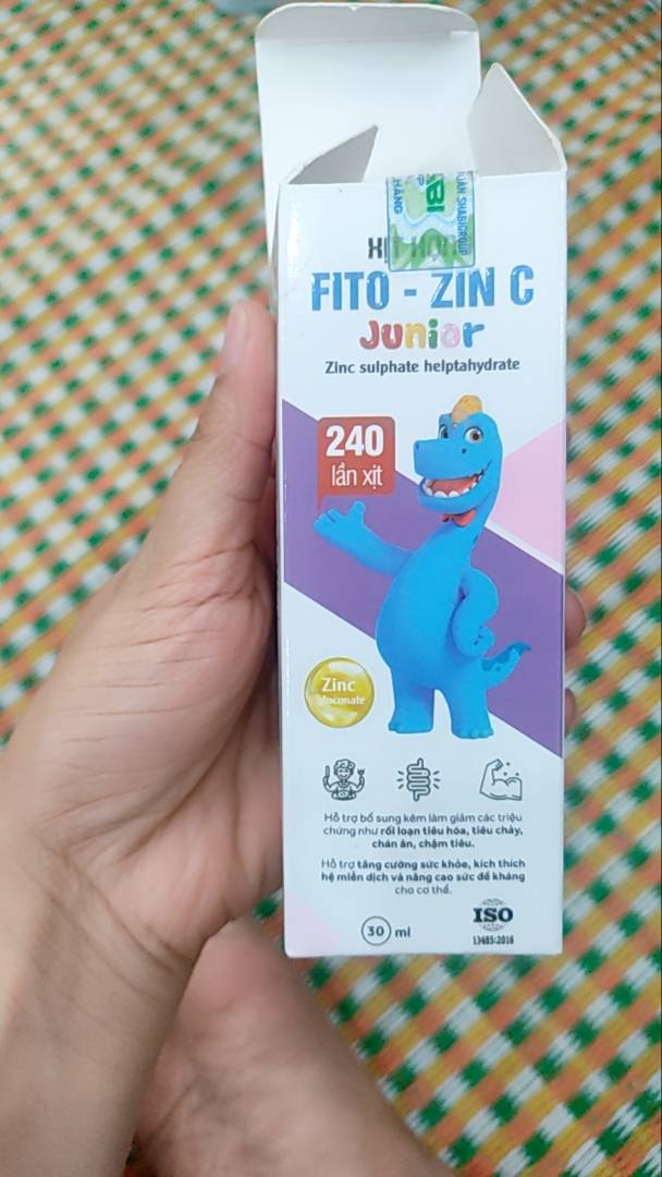 Xịt Họng Fito - Zinc Junior 20ml Hỗ Trợ Bổ Sung Kẽm Cho Trẻ - Cải Thiện Tình Trạng Lười Ăn, Khó Tiêu và Tăng Cường Đề Kháng