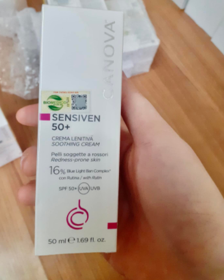 Kem Dưỡng Da Chống Kích Ứng Canova Sensiven 50+ - Giảm Đỏ Da, Chống Nắng SPF50+ Cho Da Nhạy Cảm - 50ml