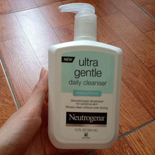 Sữa rửa mặt Neutrogena Ultra Gentle Daily Cleanser 354ml - Dành cho da nhạy cảm, làm sạch hiệu quả và giữ ẩm, chống khô da