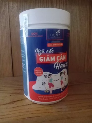 Bột Ngũ Cốc Hena Không Đường Giảm Cân - Hỗ Trợ Kiểm Soát Cân Nặng và Làm Đẹp Da Từ Nguyên Liệu Hữu Cơ 500g