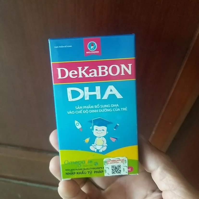 DeKaBON DHA Bổ Sung Phát Triển Não Bộ và Thị Lực Cho Trẻ Em - Từ Tảo Tinh Khiết, 15ml, Hương Vị Ngon Dễ Uống
