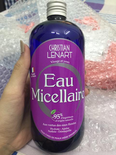Nước Tẩy Trang Christian Lenart Eau Micellaire Pháp 500ml - Công Thức Dịu Nhẹ 95% Tự Nhiên, Dưỡng Ẩm Và Làm Sạch Da Mặt Hiệu Quả
