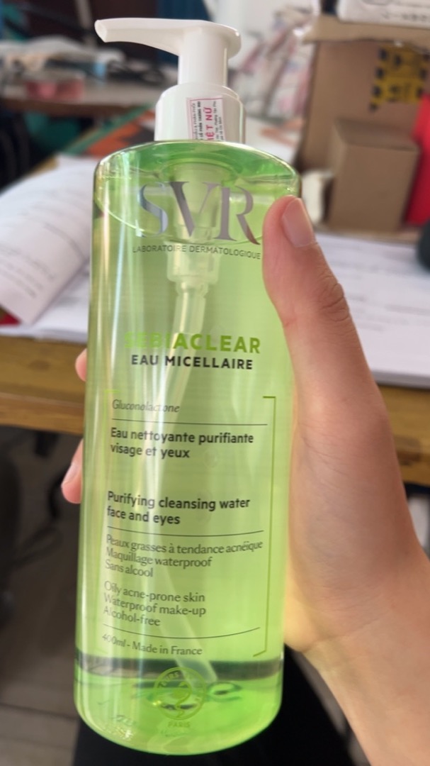 Nước Tẩy Trang SVR Sebiaclear Eau Micellaire 400ml - Làm Sạch Da Nhạy Cảm, Loại Bỏ Trang Điểm Không Thấm Nước, An Toàn Cho Da Mụn