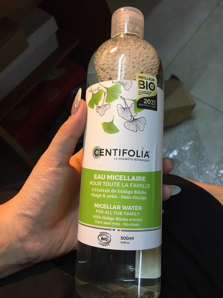 Nước Tẩy Trang Centifolia Eau Micellaire 500ml - Công Nghệ Tẩy Trang Hữu Cơ, Làm Sạch Sâu, Phù Hợp Mọi Loại Da