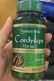 Đông Trùng Hạ Thảo Puritan's Pride 750mg - Thực Phẩm Chức Năng Tăng Cường Sức Khỏe, Hỗ Trợ Sinh Lý Nam Nữ, Phục Hồi Năng Lượng