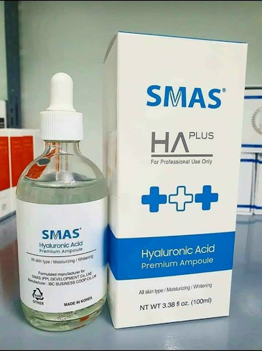 Serum Smas HA Plus 100ml - Dưỡng ẩm sâu và làm sáng da với Hyaluronic Acid - Chăm sóc da mịn màng, căng bóng từ thương hiệu Hàn Quốc
