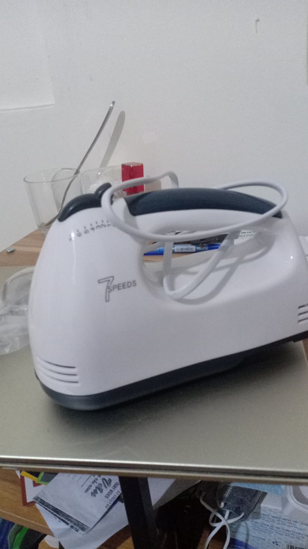 Máy Đánh Trứng Cầm Tay Mini Scarlett 180W - 7 Cấp Độ Chuyên Nghiệp - Đồ Gia Dụng Nhà Bếp Tiện Lợi, Trộn Thực Phẩm Dễ Dàng