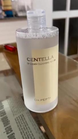 Nước Tẩy Trang Chiết Xuất Rau Má Dr.Pepti Centella Deep Clean 400ml - Làm Sạch Sâu, Cấp Ẩm, Thích Hợp Da Nhạy Cảm