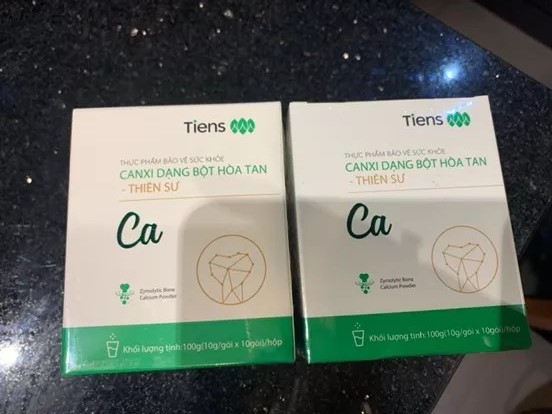 Canxi Dạng Bột Hòa Tan Tiens Thiên Sư - Hỗ Trợ Xương Khỏe, Hấp Thụ Nhanh, Thiết Kế Đột Phá - 100g (10 gói)