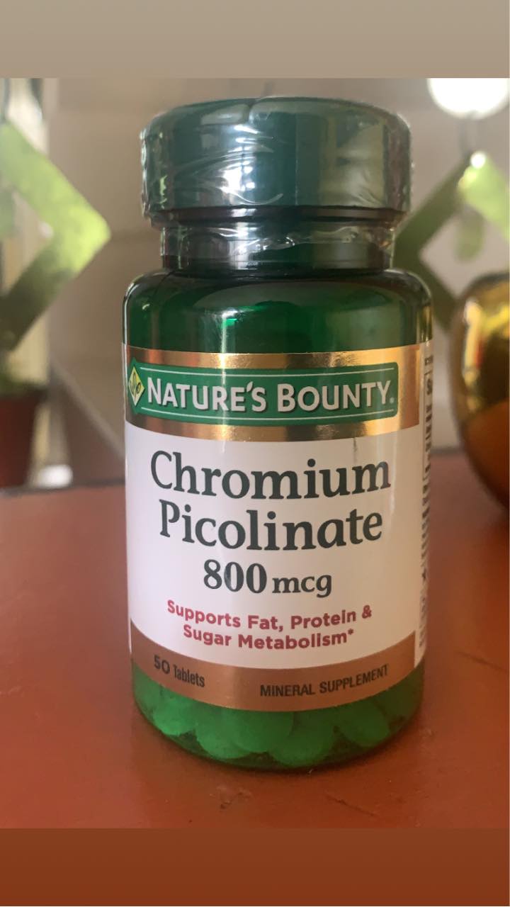 Viên uống Nature's Bounty Chromium Picolinate 800mcg - Hỗ trợ ổn định đường huyết, chiết xuất tự nhiên từ Mỹ, 100% chính hãng