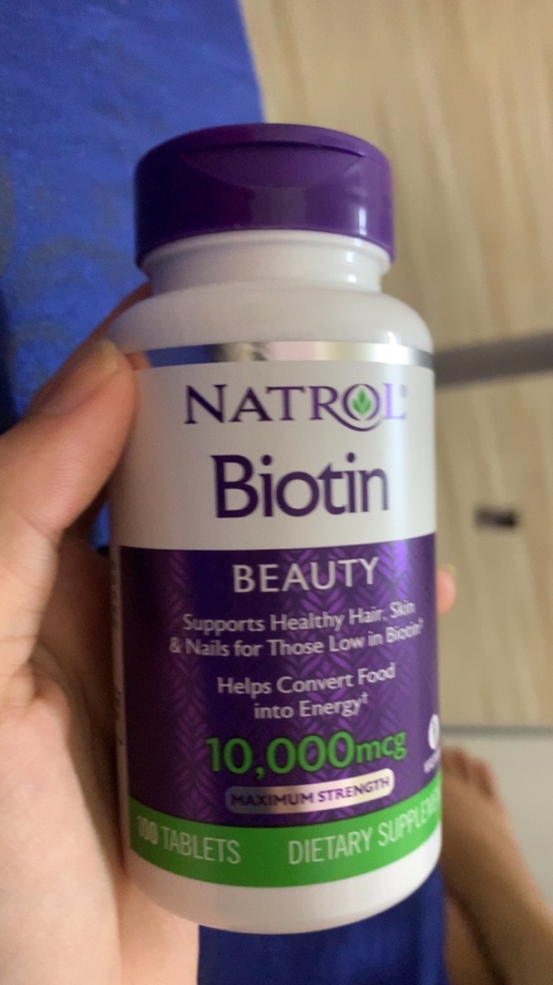 Viên Uống Mọc Tóc Natrol Biotin 10000 mcg Mỹ - Hỗ Trợ Rụng Tóc, Tóc Khỏe Mạnh, 100 Viên, Vitamin B7 Hữu Ích