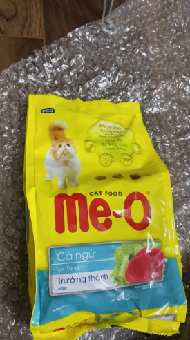 Thức ăn hạt cho mèo trưởng thành Me-O Cat Tuna 350g - Thức ăn khô dinh dưỡng, giàu protein, không chất bảo quản, vị cá ngừ thơm ngon