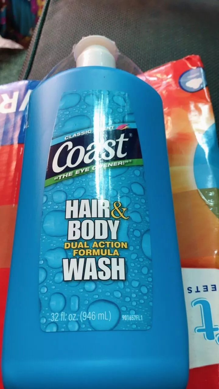Sữa tắm gội Coast Hair and Body Wash cho nam 946ml Mỹ