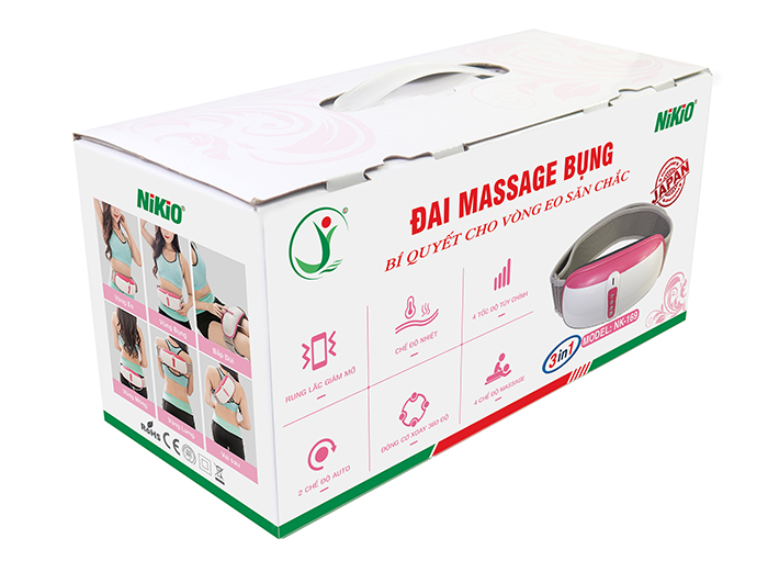 Máy massage bụng rung lắc pin sạc Nikio NK-169AC