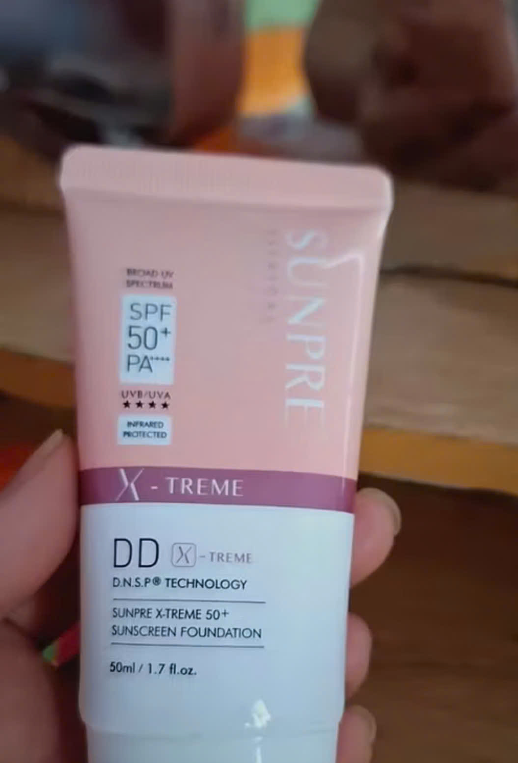 Kem Chống Nắng Màu Nền Mona Frema SUNPRE DD X-Treme 50+ - Bảo Vệ UV SPF 50+, Dưỡng Ẩm, Kiềm Dầu 50ml