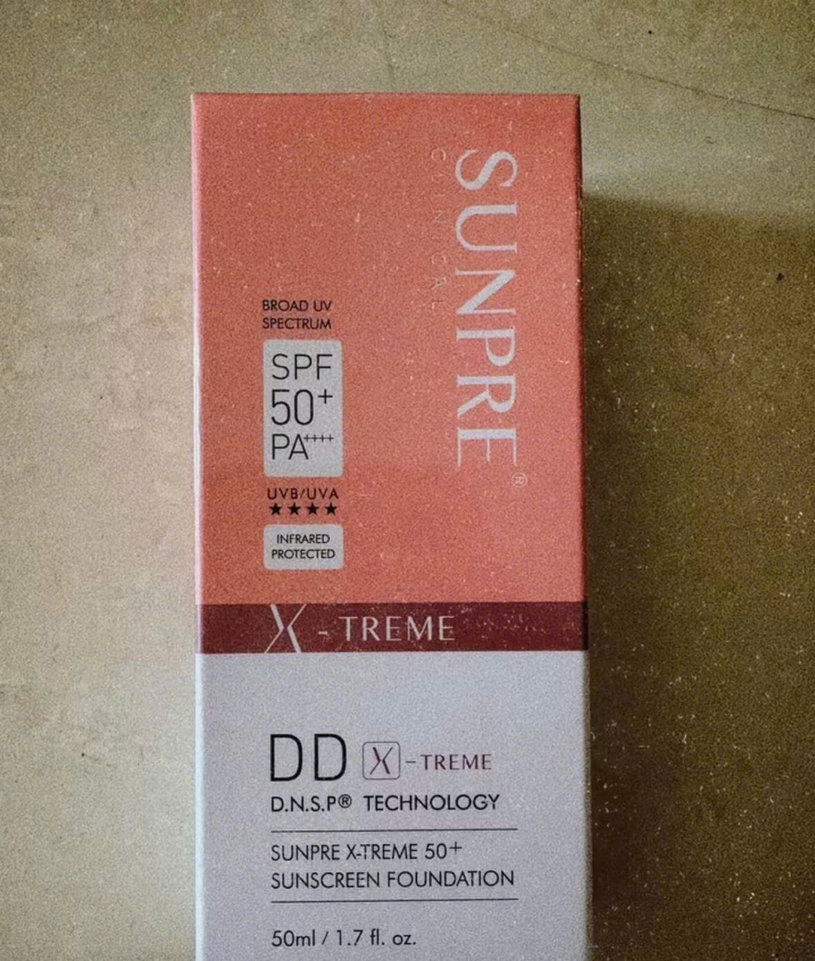 Kem Chống Nắng Màu Nền Mona Frema SUNPRE DD X-Treme 50+ - Bảo Vệ UV SPF 50+, Dưỡng Ẩm, Kiềm Dầu 50ml