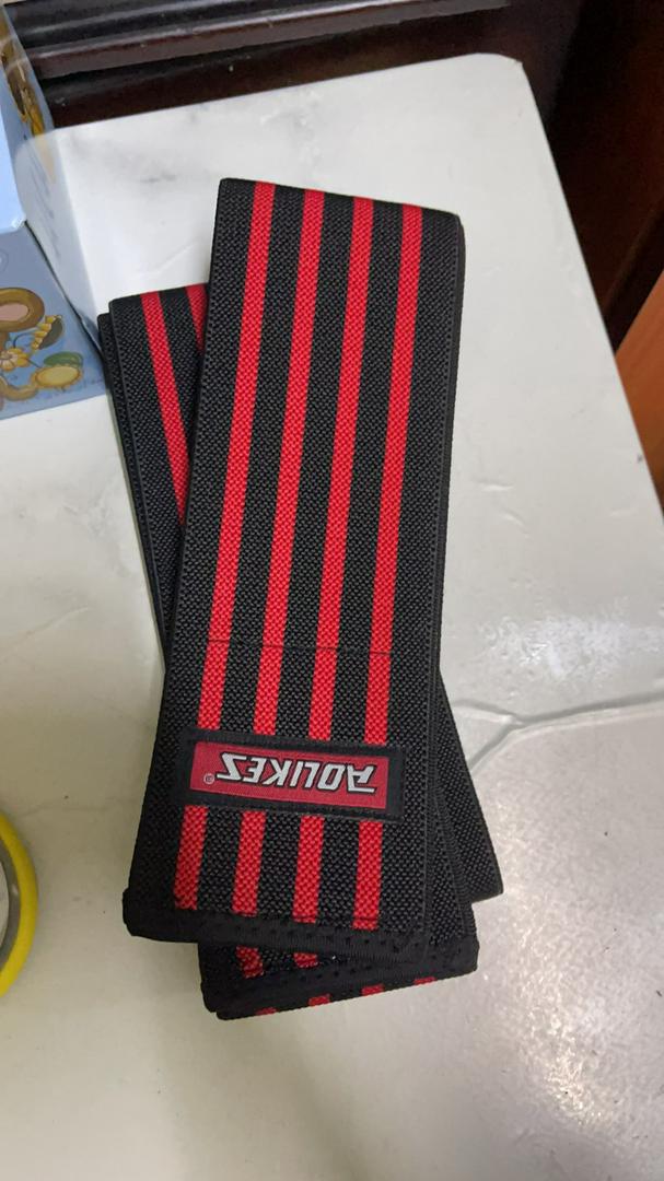 Quấn Bảo Vệ Đầu Gối Aolikes Cao Cấp - Hỗ Trợ Chống Chấn Thương Khi Tập Gym, Độ Đàn Hồi Tốt, Nhiều Màu Sắc Sọc Đỏ/Vàng/Xanh