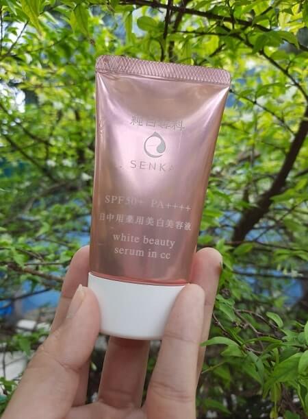 Serum Dưỡng Trắng Da Senka White Beauty CC 3 Trong 1 SPF 50 PA++++ - Chống Nắng, Dưỡng Da, Che Khuyết Điểm