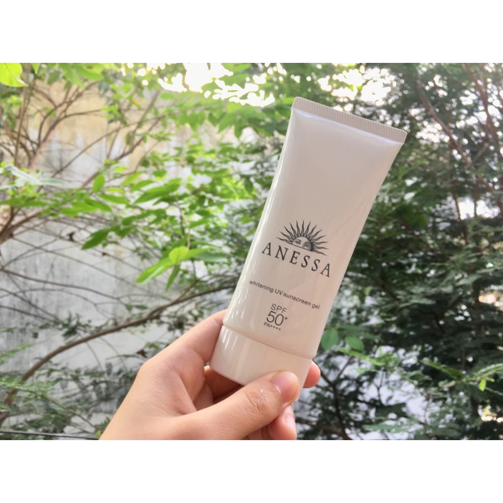 Kem Chống Nắng Anessa Whitening UV Sunscreen Gel 90g - Chống Nắng & Dưỡng Trắng Da SPF 50+/PA++++ Nhật Bản
