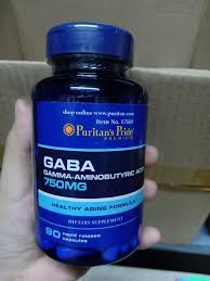 Viên uống Puritan's Pride Gaba 750mg - Hỗ trợ trí não, giảm căng thẳng, cải thiện trí nhớ, 90 viên bổ não thông minh