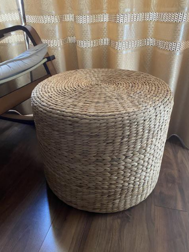 Đôn Lục Bình Đan Thủ Công Trang Trí Phòng Khách - Ghế Ngồi Bàn Để Đồ Tự Nhiên 40cm x 40cm, Thẩm Mỹ Cao và Thân Thiện Môi Trường