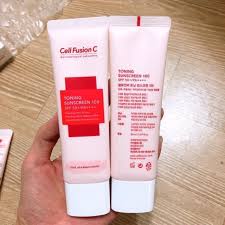 Kem Chống Nắng Cell Fusion C Toning Sunscreen 100 SPF50+ - Nâng Tông Da Màu Hồng Hàn Quốc, Dưỡng Ẩm, Phù Hợp Mọi Loại Da