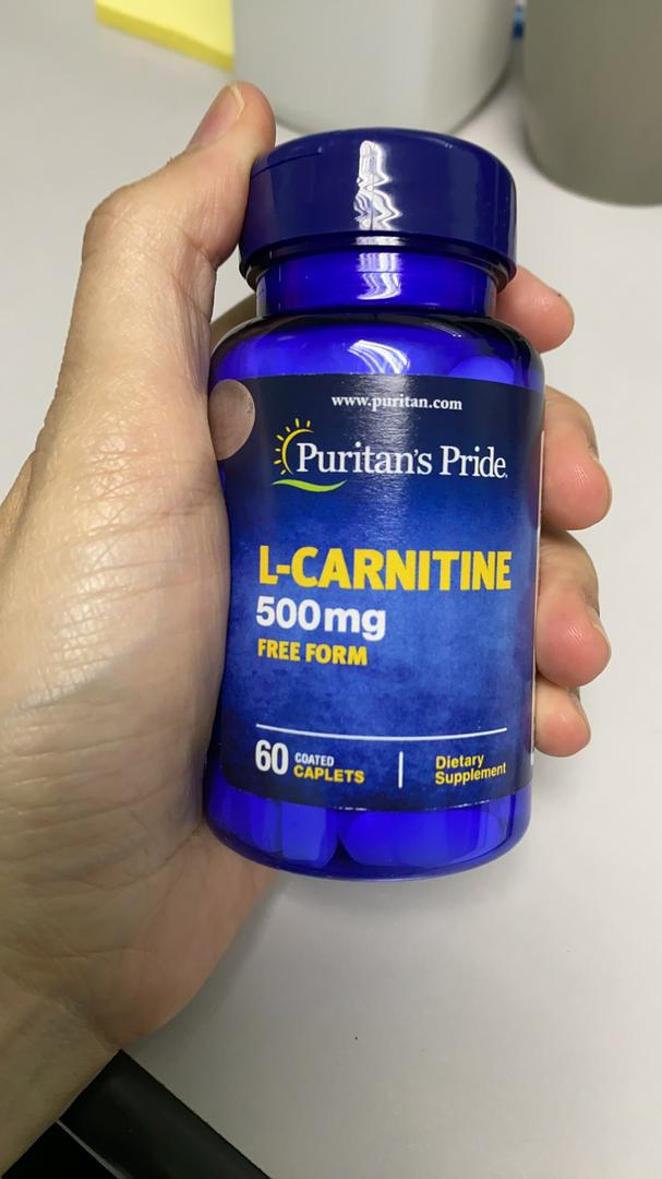 Viên Uống Giảm Cân L-Carnitine 500 mg Puritan's Pride - Hỗ Trợ Chuyển Hóa Năng Lượng, Kiểm Soát Cân Nặng Hiệu Quả 60 Viên