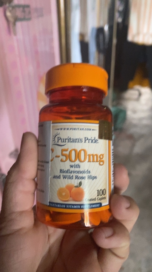 Viên uống bổ sung Vitamin C Puritan’s Pride C-500mg - Tăng cường sức đề kháng, chăm sóc da sáng khỏe, hộp 100 viên chính hãng Mỹ