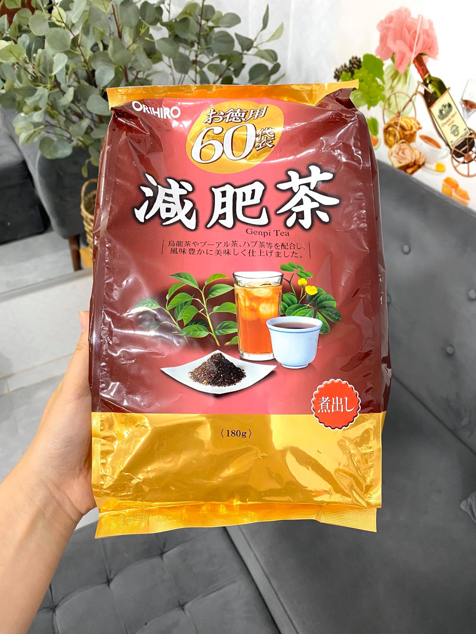 Trà Orihiro Genpi Tea Hỗ Trợ Giảm Mỡ Bụng - Tăng Cường Trao Đổi Chất, Duy Trì Cân Nặng Lành Mạnh (60 Gói)
