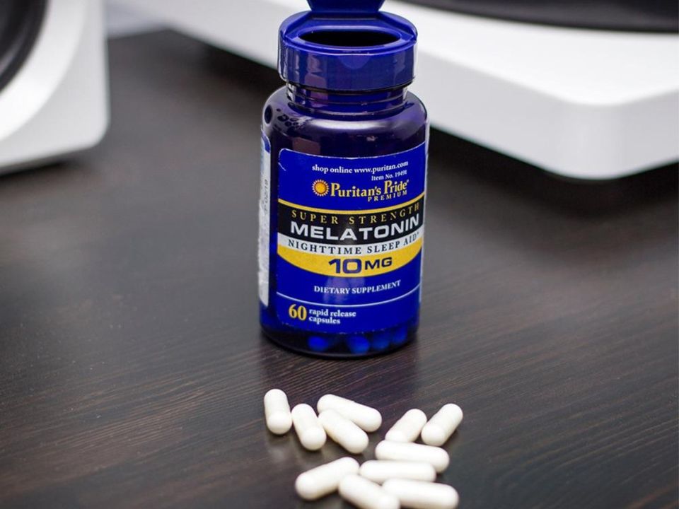 Viên uống hỗ trợ giấc ngủ Puritan's Pride Nighttime Sleep Aid 10mg - Giúp ngủ ngon, giảm căng thẳng, hỗ trợ giấc ngủ tự nhiên, 60 viên
