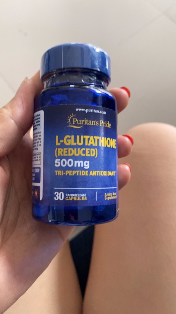 Viên uống Puritan's Pride Premium L-Glutathione 500mg - Hỗ trợ trắng da và tăng cường hệ miễn dịch - Sản phẩm chăm sóc sức khỏe tự nhiên từ Mỹ