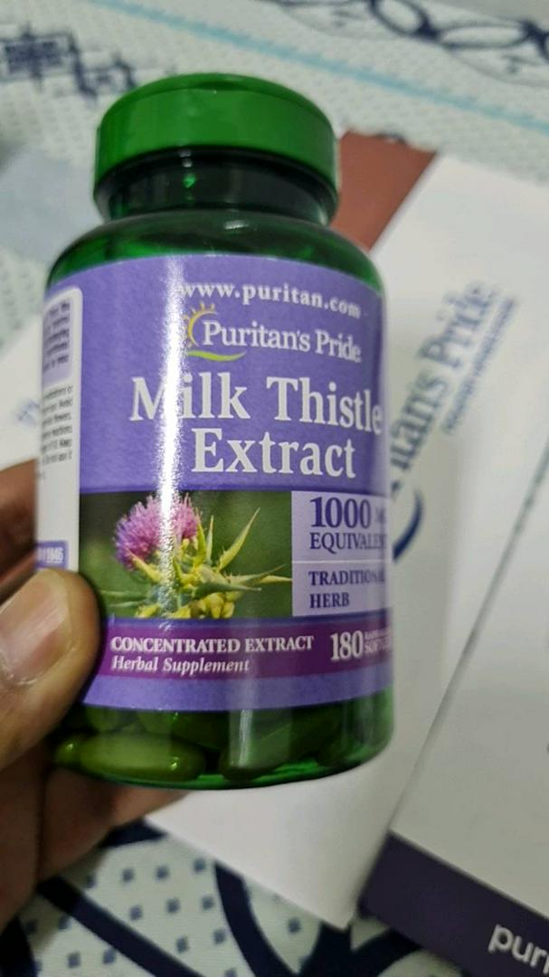 Viên uống Milk Thistle Extract 1000mg Puritan Pride - Hỗ trợ chức năng gan, Giải độc gan tự nhiên, Bổ sung sức khỏe 90 viên
