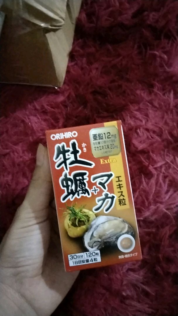 Viên Uống Tinh Chất Hàu Tươi Maca Orihiro - Hỗ Trợ Tăng Cường Sinh Lực Nam Giới, 120 Viên Nhật Bản