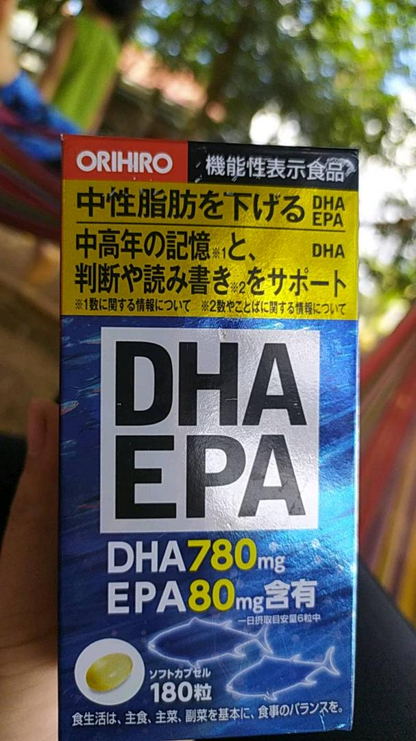 Viên uống bổ não DHA EPA Orihiro Nhật Bản 180 viên - Hỗ trợ trí nhớ, tốt cho mắt và não bộ, sản phẩm nội địa Nhật Bản chất lượng cao
