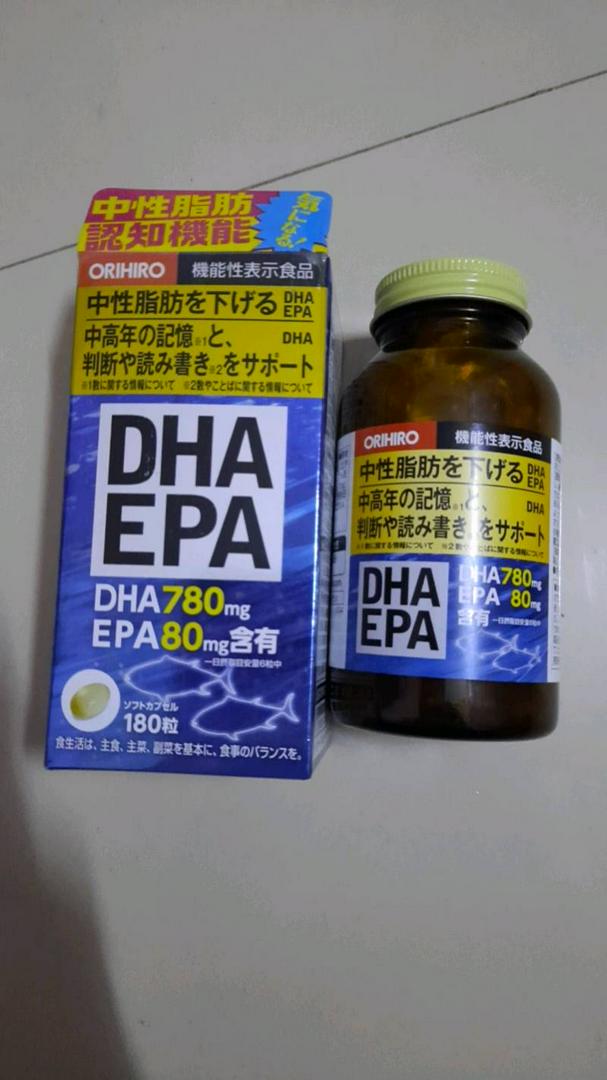 Viên uống bổ não DHA EPA Orihiro Nhật Bản 180 viên - Hỗ trợ trí nhớ, tốt cho mắt và não bộ, sản phẩm nội địa Nhật Bản chất lượng cao