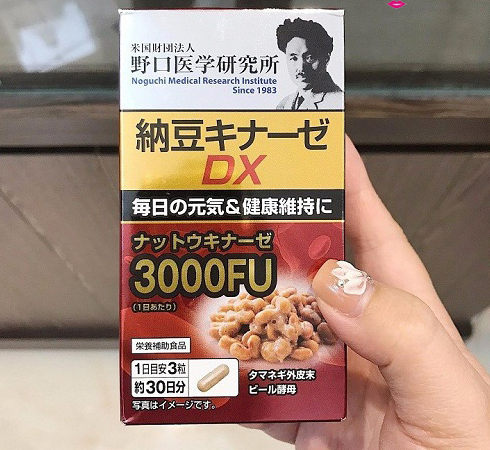 Viên uống Nattokinase 3000Fu Nhật Bản - Hỗ trợ sức khỏe tim mạch và phòng ngừa tai biến - Hộp 90 viên chất lượng cao