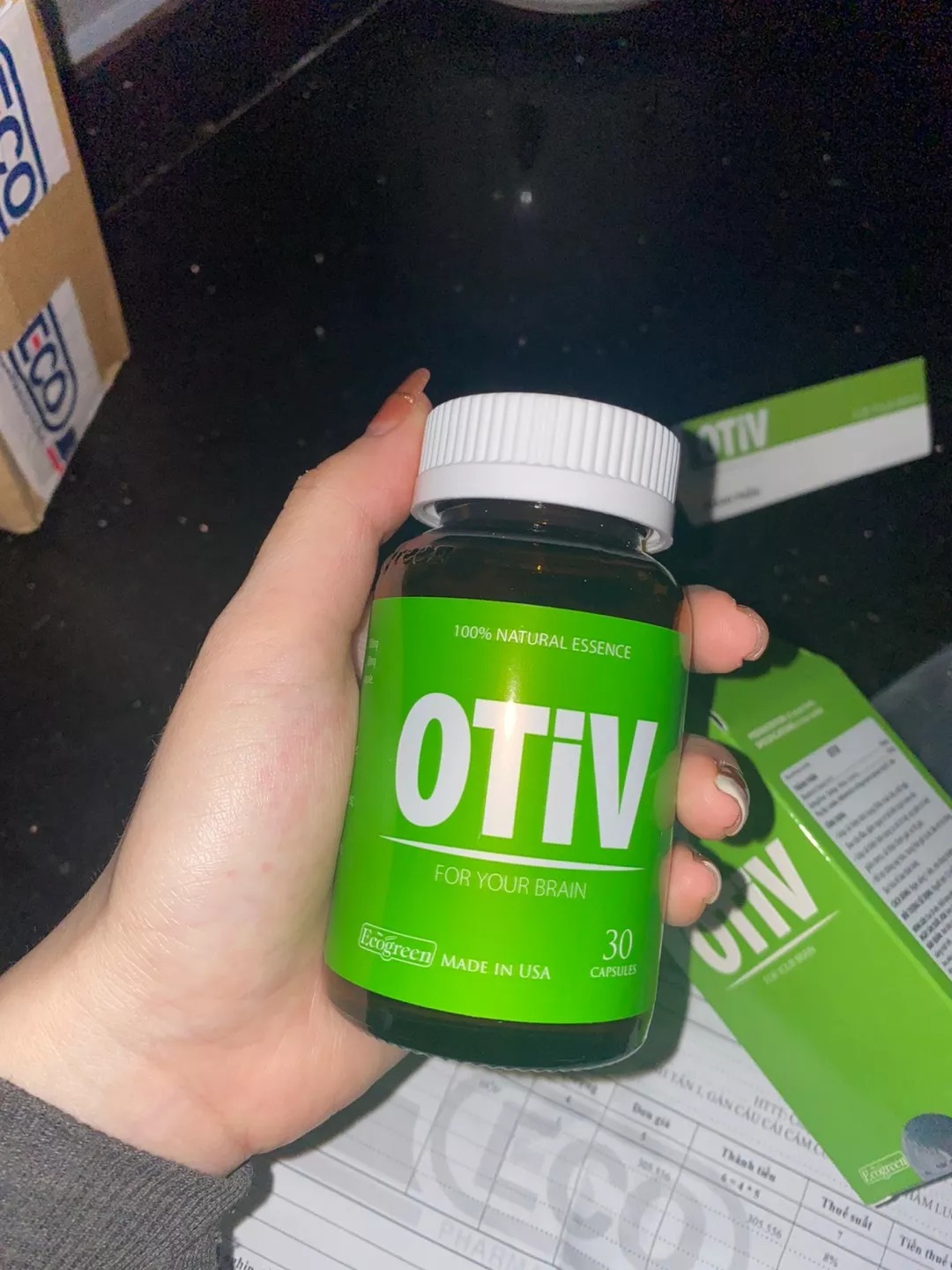 Viên uống hỗ trợ não bộ Otiv 30 viên - Tăng cường trí nhớ, giảm căng thẳng, chính hãng Mỹ từ Ecogreen