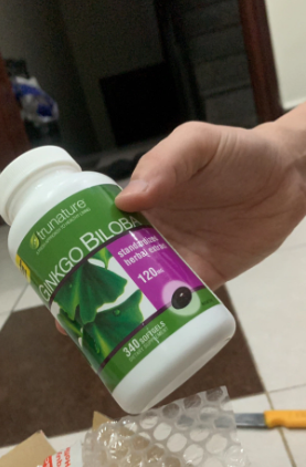 (Xách tay) Viên Uống Ginkgo Biloba 120mg Trunature Mỹ - Hỗ Trợ Bổ Não, bổ sung Trí Nhớ, Giảm Căng Thẳng - 340 Viên