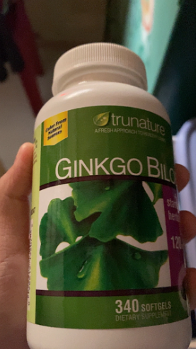 (Xách tay) Viên Uống Ginkgo Biloba 120mg Trunature Mỹ - Hỗ Trợ Bổ Não, bổ sung Trí Nhớ, Giảm Căng Thẳng - 340 Viên