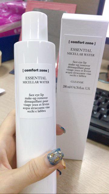 Nước Tẩy Trang Đa Năng 3 Trong 1 Comfort Zone Essential Micellar Water 200ml - Làm Sạch Trang Điểm Dễ Dàng Cho Da Nhạy Cảm