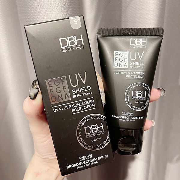 (Hàng nhập khẩu) Kem Chống Nắng DBH UV Shield EGF FGF DNA SPF47 - Bảo Vệ Da Khỏi Tia UVA/UVB, Cấp Ẩm, Dưỡng Da Khỏe Mạnh, 60ml