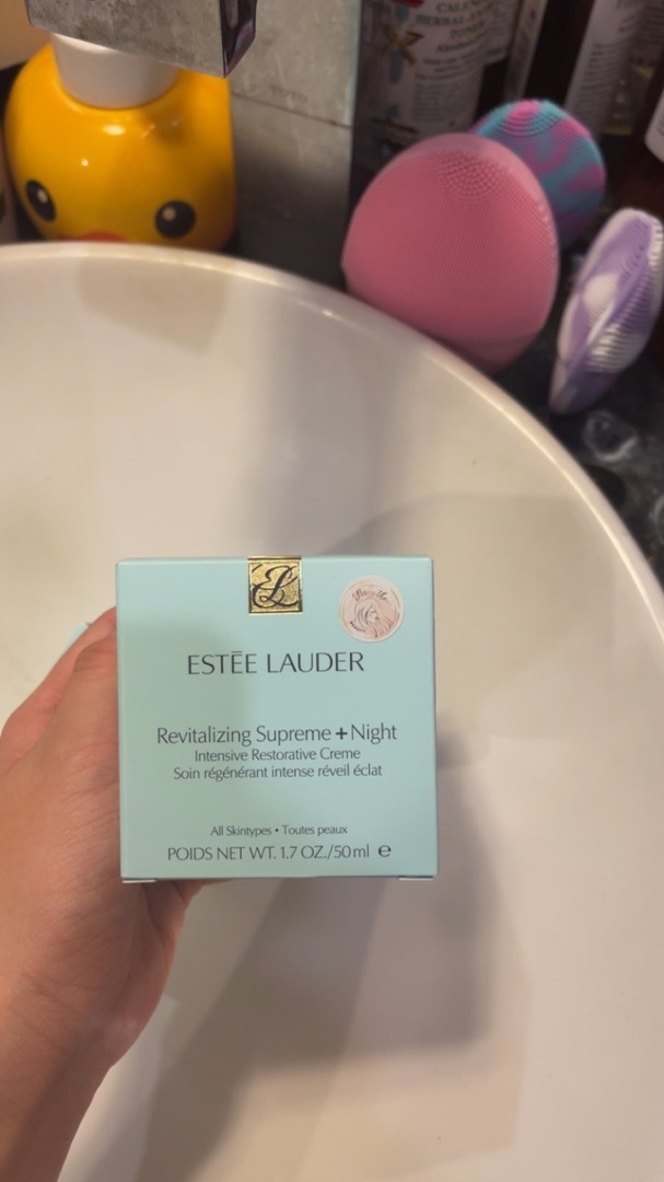 Kem Dưỡng Đêm Estee Lauder Revitalizing Supreme+ Night 50ml - Kem Tái Tạo Collagen, Chăm Sóc Da Lão Hóa, Cấp Ẩm Mịn Màng, Da Đàn Hồi