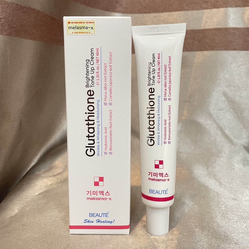 Kem Dưỡng Trắng Da Melasma-X Glutathione Brightening Tone Up Cream 40ml - Chăm Sóc Làn Da Sáng Bóng và Căng Mịn