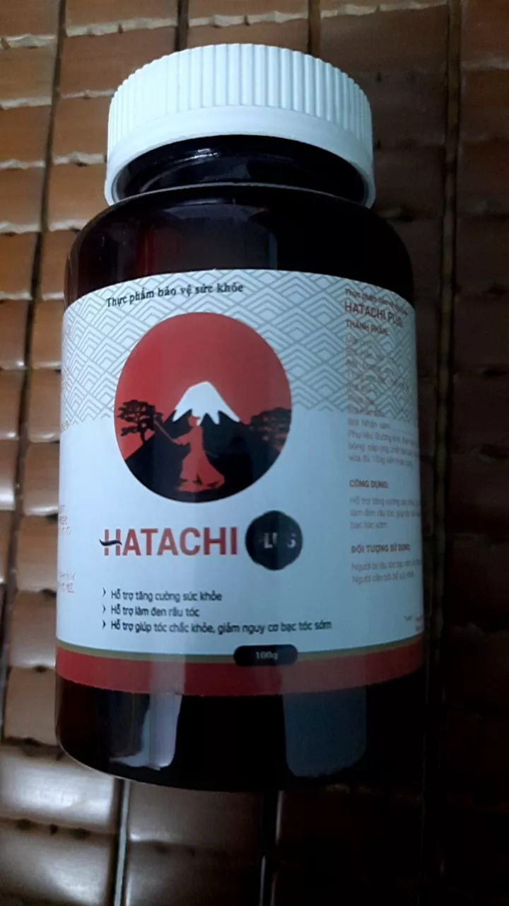 Viên Uống Hatachi Plus Hỗ Trợ Làm Đen Râu Tóc - Giải Quyết Tóc Bạc Sớm, Tóc Yếu, Và Kích Thích Mọc Tóc Tự Nhiên