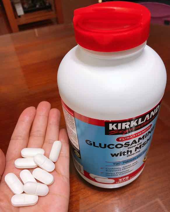 Viên uống Glucosamine Kirkland HCL 1500mg với MSM 1500mg - Hỗ trợ xương khớp, hộp 375 viên cho người lớn